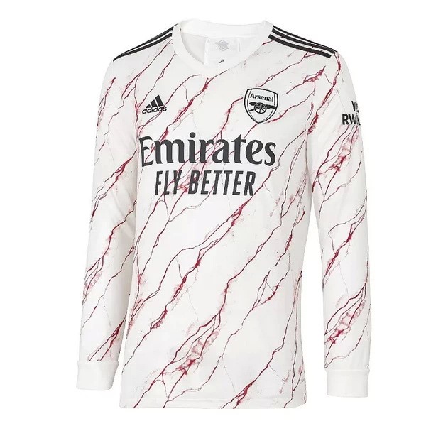 Tailandia Camiseta Arsenal 2ª Kit ML 2020 2021 Blanco